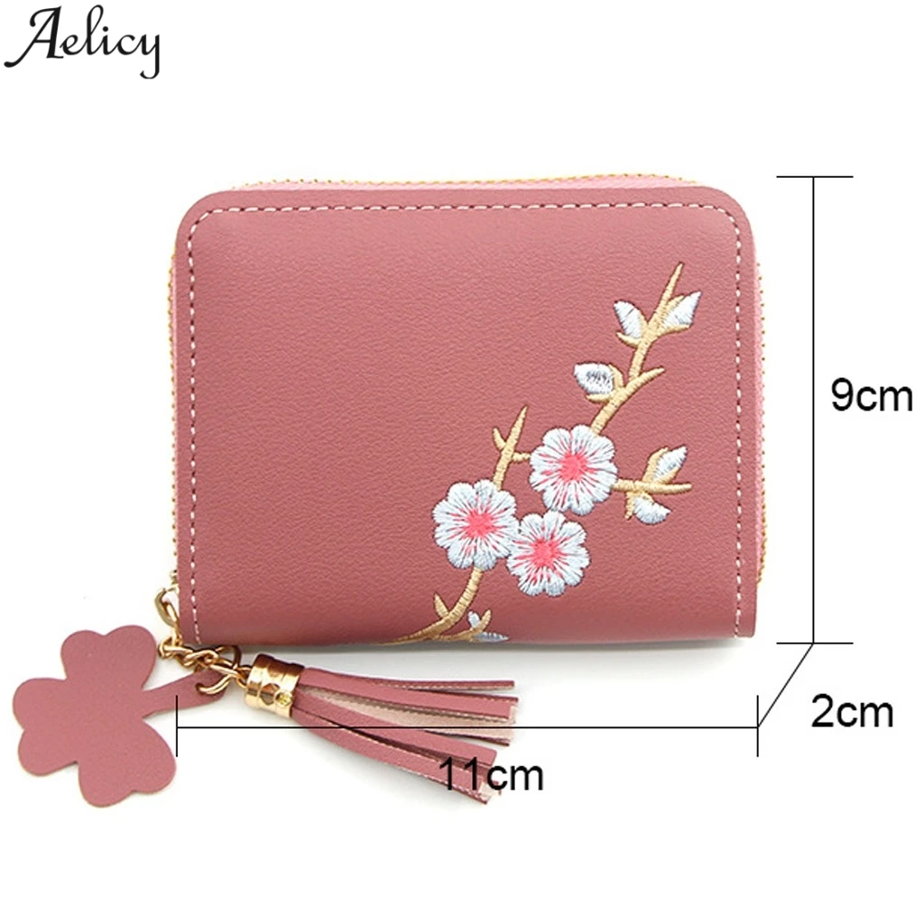 Aelicy женский кожаный кошелек для монет на молнии рук клатч сумочка маленький