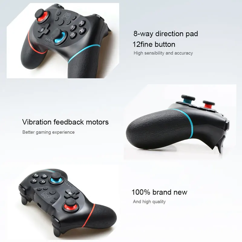 WUIYBN NS игровой беспроводной джойстик переключатель Pro контроллер Bluetooth геймпад для nintendo Switch lite игровая консоль ПК Android Stema