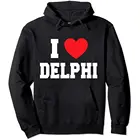 I Love Delphi пуловер с капюшоном