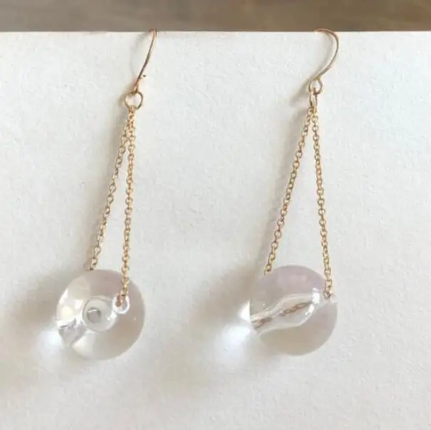 Ey1075 2019 новые модные милые серьги подвески с хрустальным стеклянным шариком