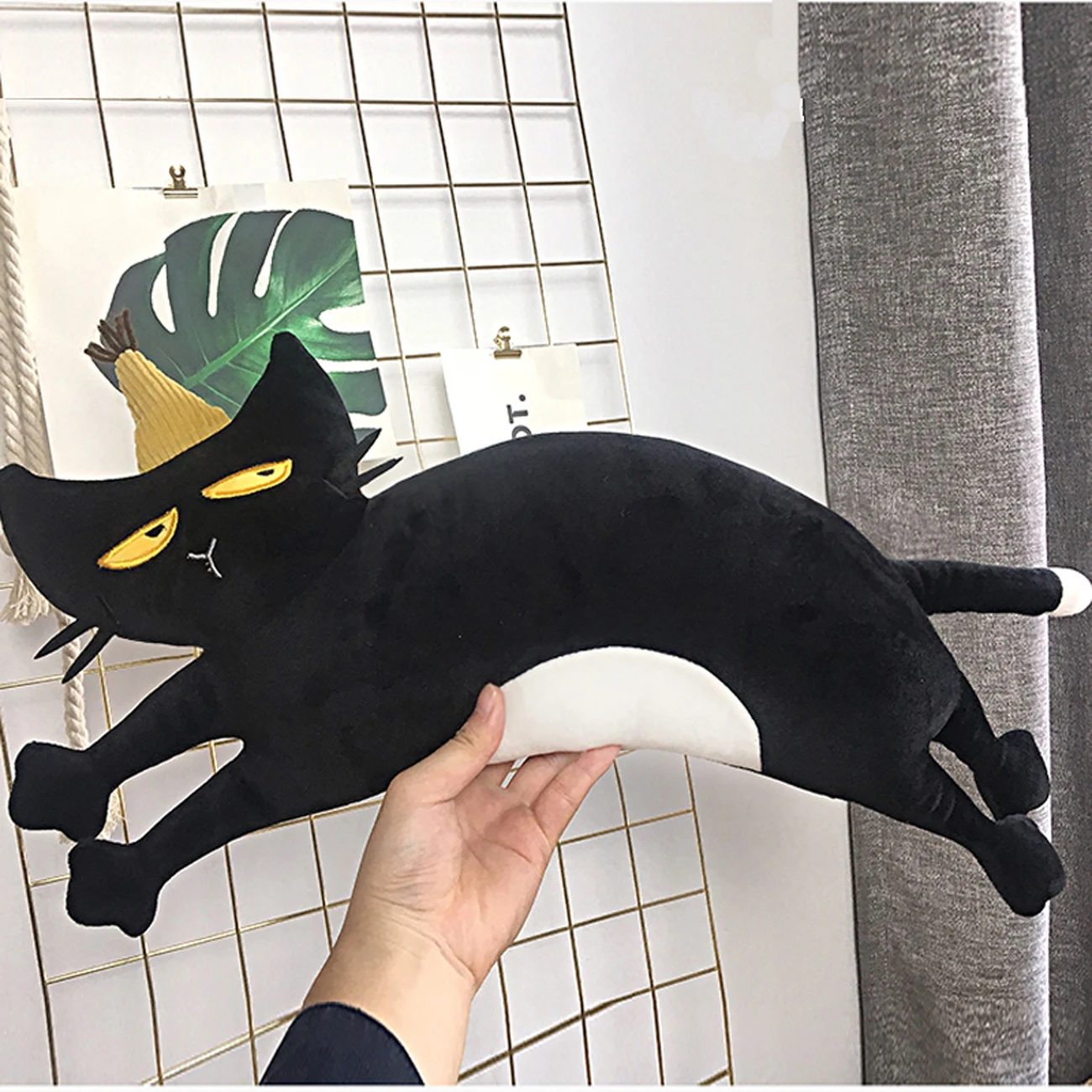 Плюшевая игрушка в виде кота обнимающегося животного искусственная кожа мягкие