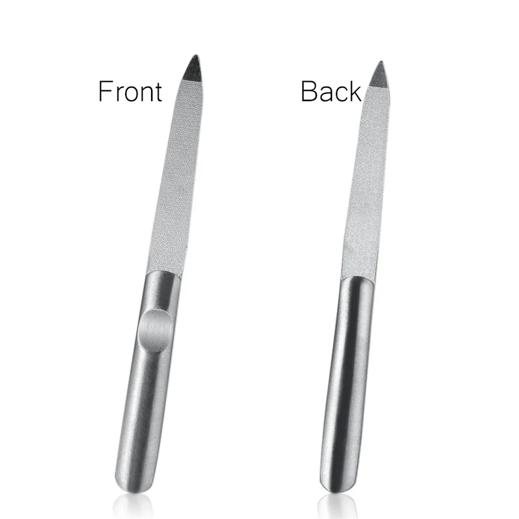 

1pcs Nail File Stainless Steel Double Side Sanding Nail File for Home,Salon