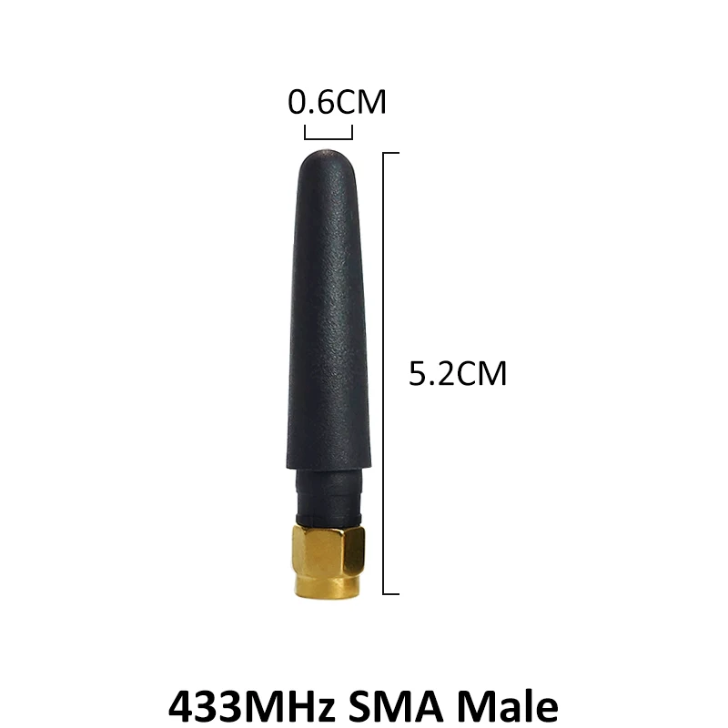 GRANDWISDOM 10pcs 433mhz antenna 2-3dbi sma male lora antene iot module lorawan ipex 1 SMA female pigtail Extension Cable | Мобильные