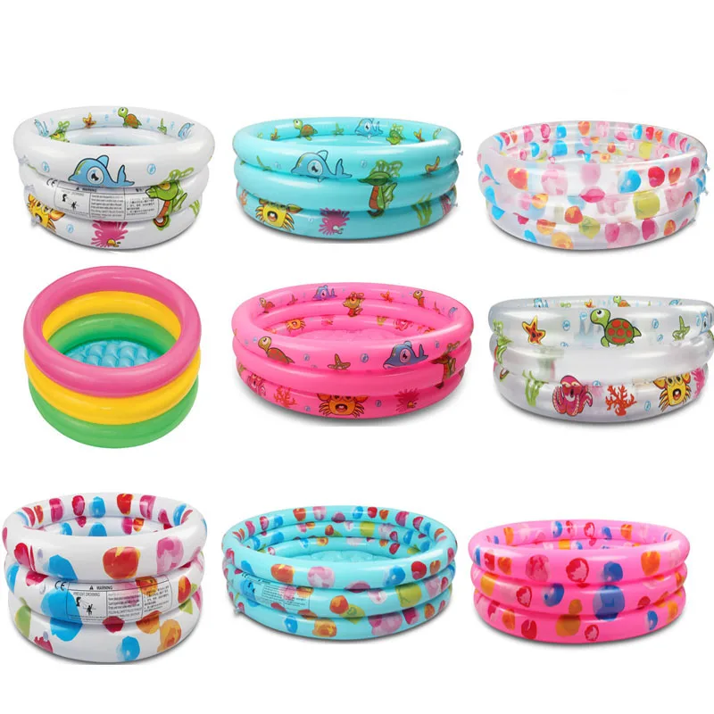Радужный детский надувной круглый бассейн из ПВХ для детей 0 3 лет|Бассейн| |