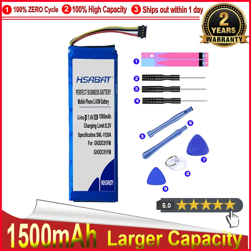 HSABAT 0 цикл 1500mAh GH3DC01FM Аккумулятор для FIMI Gimbal Camera высокое качество запасной