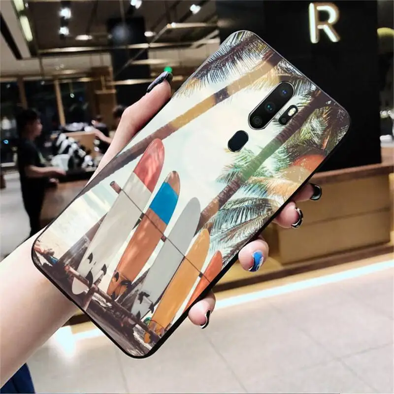 

ZFGHSHYQ Surfboard Surfing Art Surf Girl Phone Case For Oppo Reno2 Z 2Z Realme5 6 Pro R9S 11 Plus 15 17 Pro