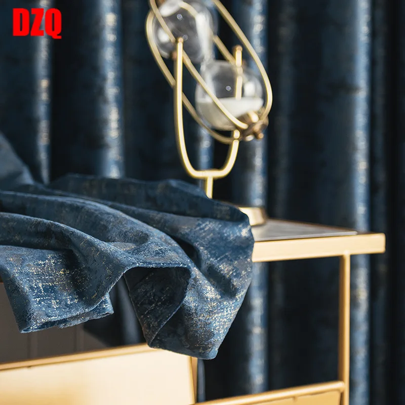 

Northern European-Style Simple Modern Light Luxury Velvet Bronze Shading Luxury High-End Flannel Curtins for Livingroom Bedroom