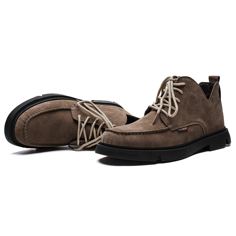 2019 зимние ботинки мужские теплые с мехом кожаные Ботинки Зимняя обувь уличные