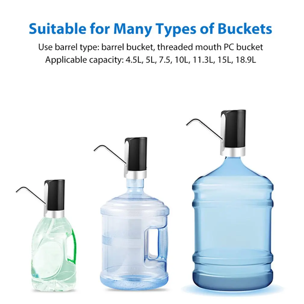 

Electric Water Pump Drinking Bottle Water Pump Machine Switch Usb Rechargeable Original Home Office Portable Automatic Pump