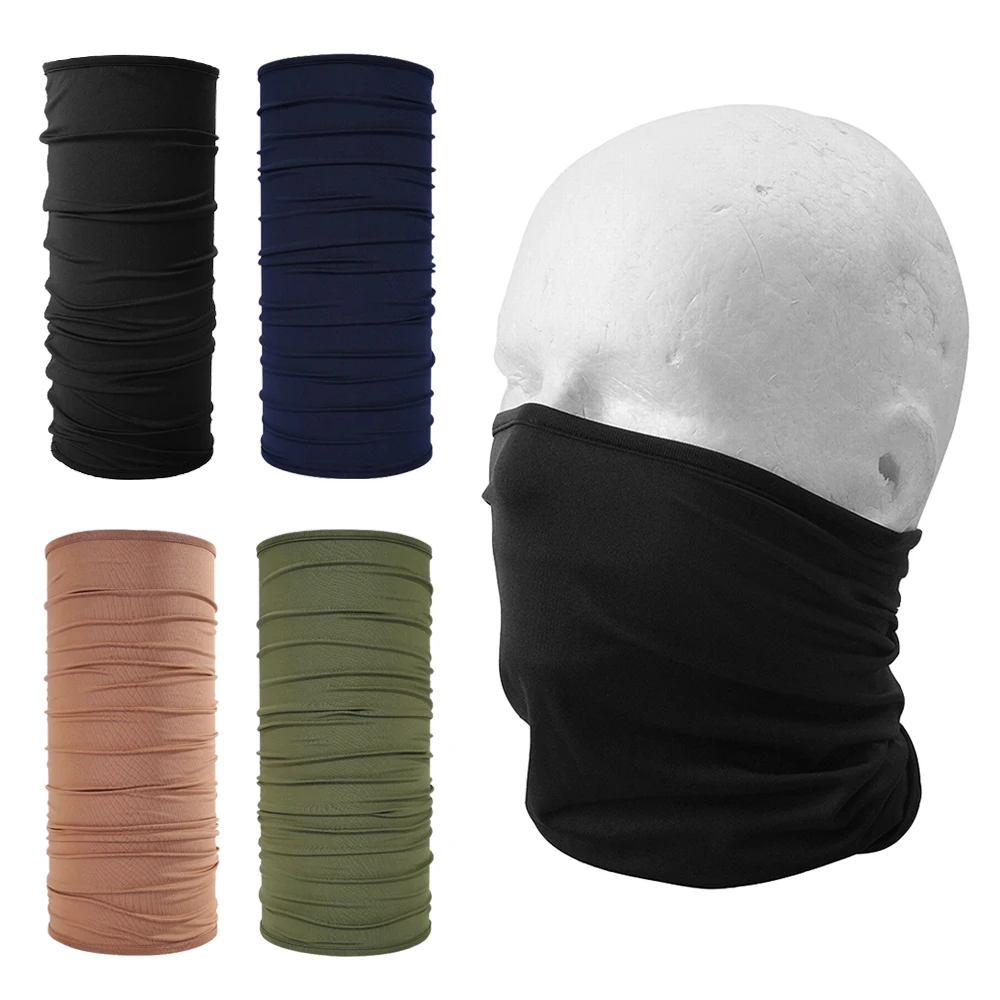 Черный Солнцезащитный Крем Ветрозащитный Упругой Шеи Капот Крышка Велоспорт Езда Глава Шарфы Спорт На Открытом Воздухе Бандана Дышащий Половина Маска