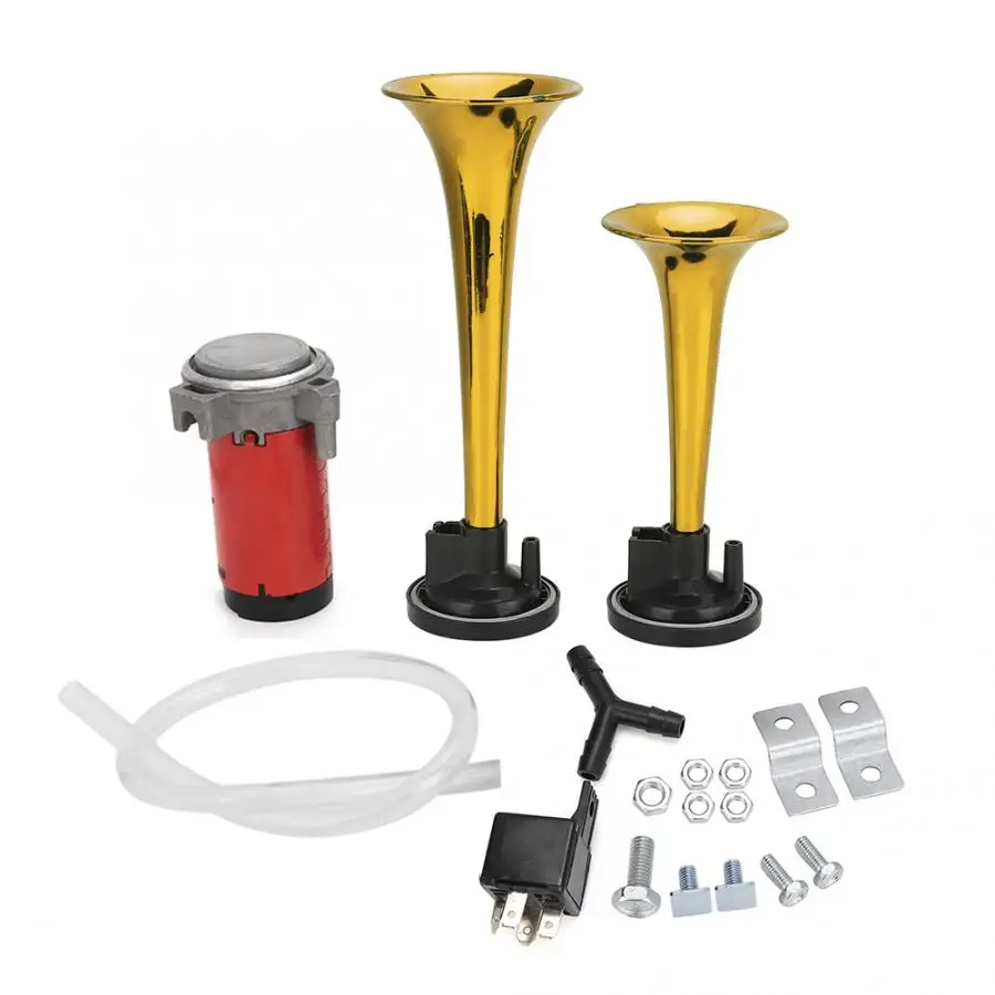 Автомобильный воздушный насос с двумя трубками 12 В пневматический сигнал