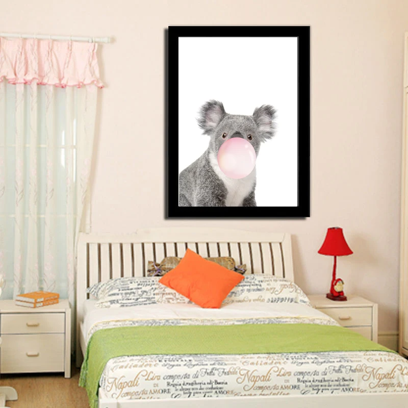 Скандинавский постер Картина на холсте с принтом животных жираф Зебра картина