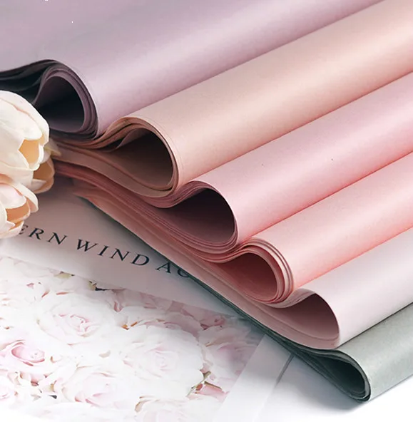 

40pcs Tissue Paper 75*52CM Craft Paper Floral Wrapping Paper Gift Bouquet Packing Paper Home Decoration Festive Party Supply