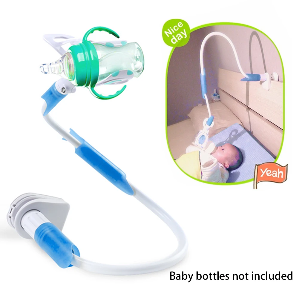 Гибкая самовосfeeding вающаяся подставка для бутылочек для кормящих детей с креплением-зажимом, подставка для детских бутылочек, устойчивая к выскальзыванию подставка для напитков и воды