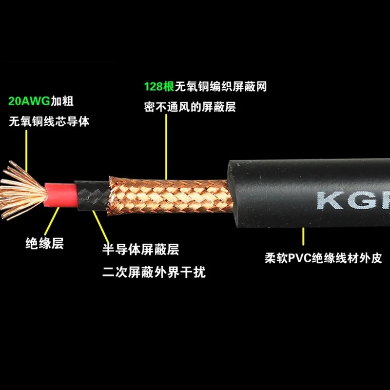 Подлинная KGR гитара соединительный провод электрогитара провод электронный инструмент барабан аудио линия шумоподавление щит