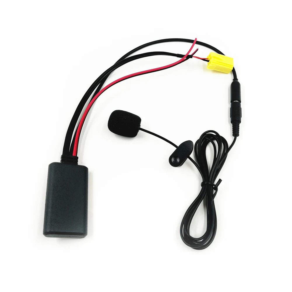 Biurlink Автомобильный Bluetooth 5 0 Aux адаптер аудио кабель мини ISO 6Pin гарнитура микрофон