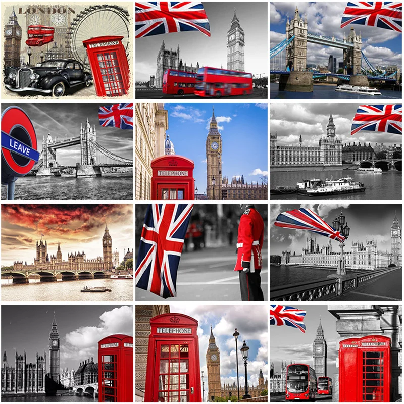 Алмазная мозаика 5D сделай сам с изображением Лондона | Дом и сад