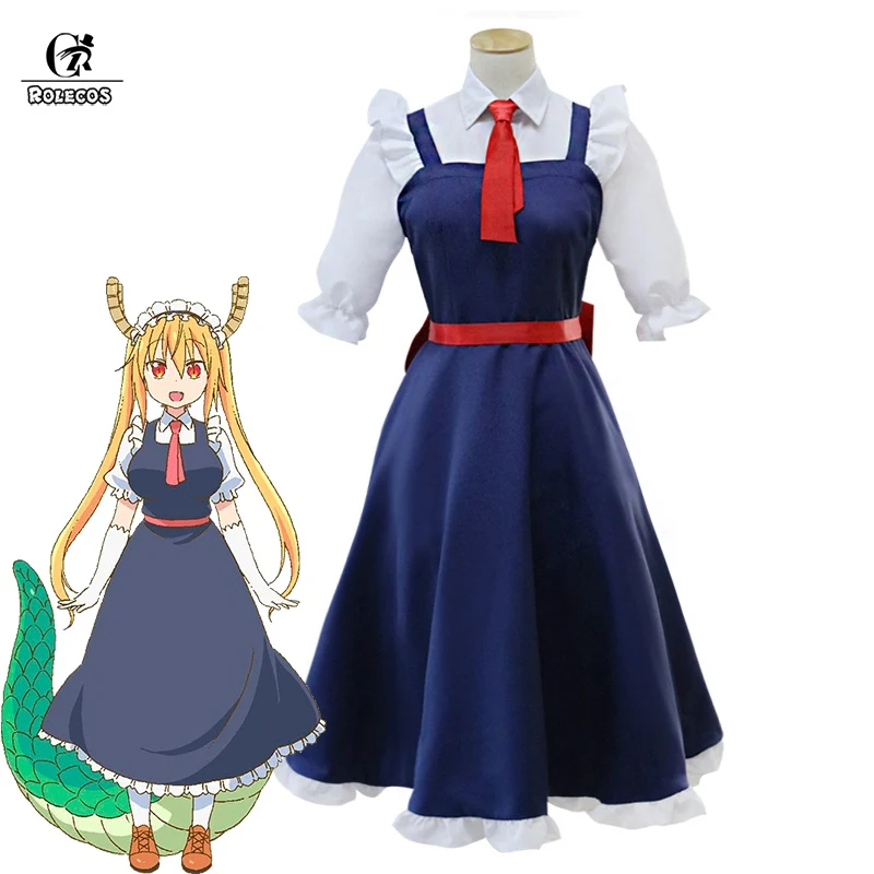 ROLECO японский аниме Kobayashi san Chi no Maid костюм дракона для косплея Tooru ролевых игр|cosplay