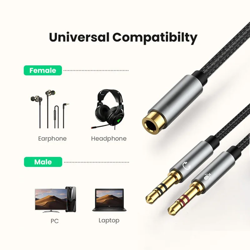 Аудиокабель с разъемом 3 5 мм разъем для подключения внешних устройств к ПК |