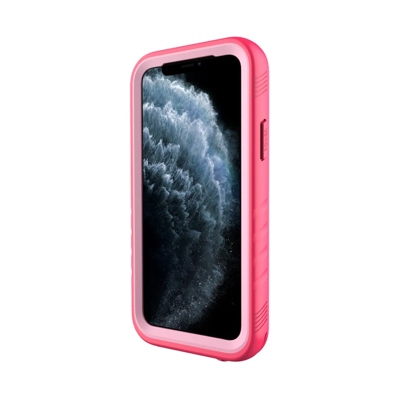 Розовый Подводный 10 м водонепроницаемый чехол для iPhone 11 Pro X XR XS MAX, водонепроницаемый, для плавания, дайвинга, ударопрочный чехол с полной защитой - Цвет: Розовый