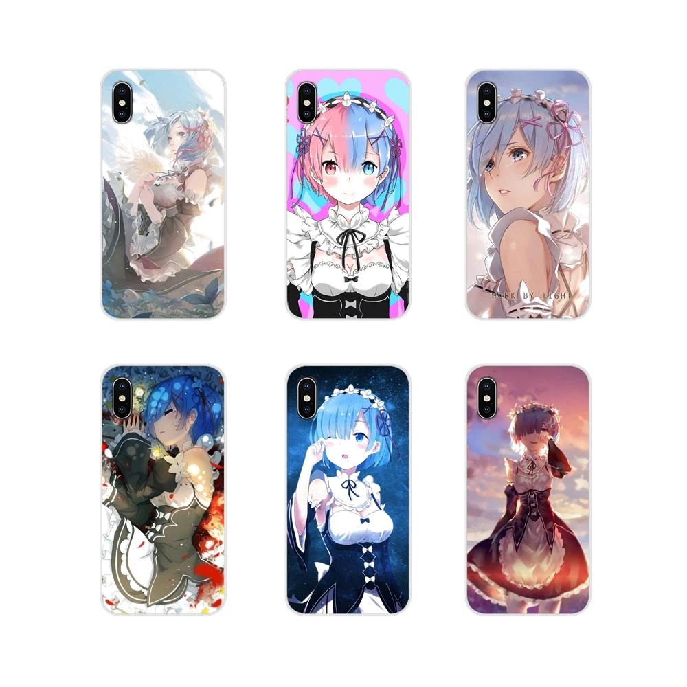 Для Xiaomi Mi4 Mi5 Mi5S Mi6 Mi A1 A2 A3 5X 6X 8 CC 9 T Lite SE Pro Rem Re Zero Girl Аниме аксессуары чехлы для
