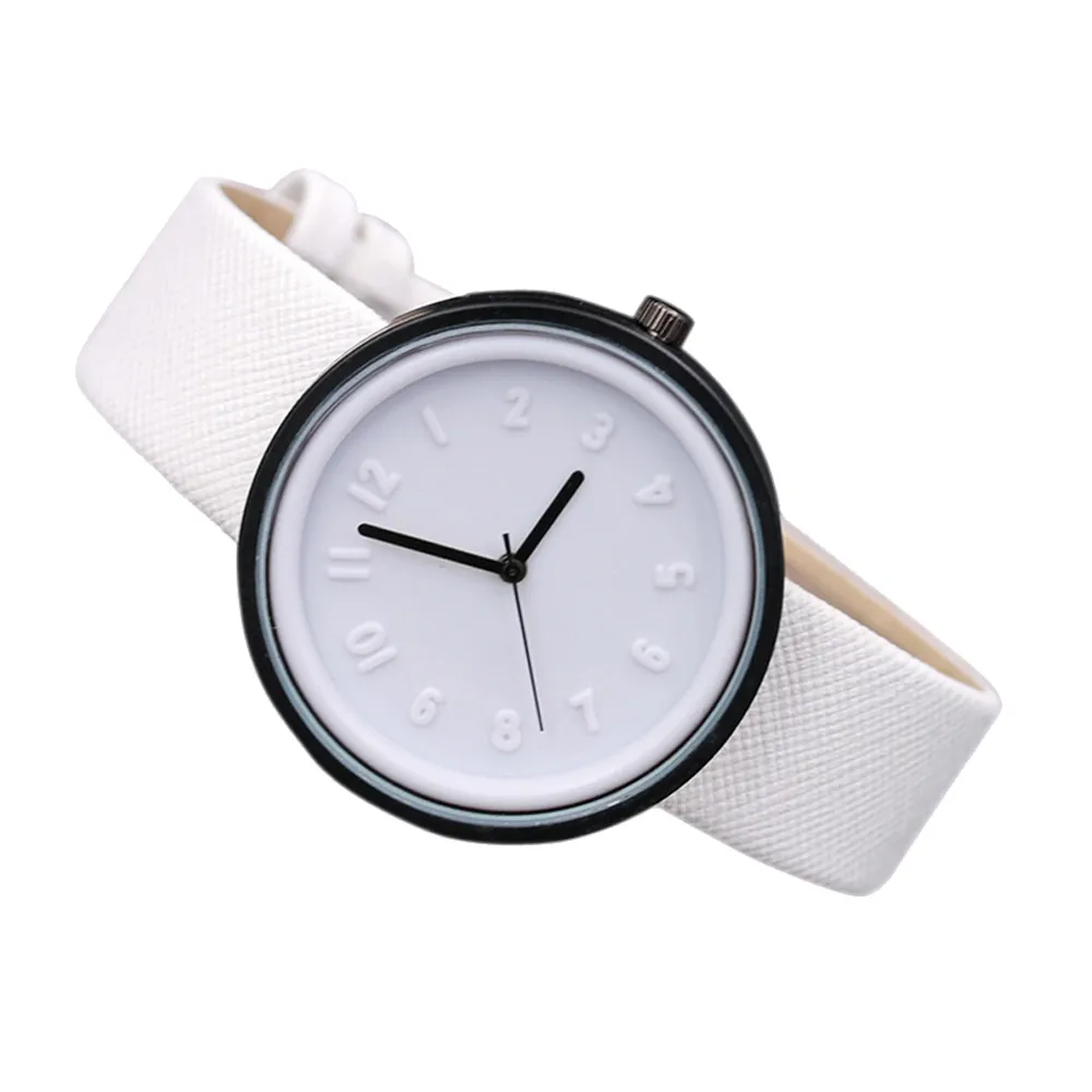 

2021 Unisex Simple Fashion Number Watches Quartz Canvas Belt Wrist Watch Ladies elegant wrist watch girl Relogio Feminino#FQ