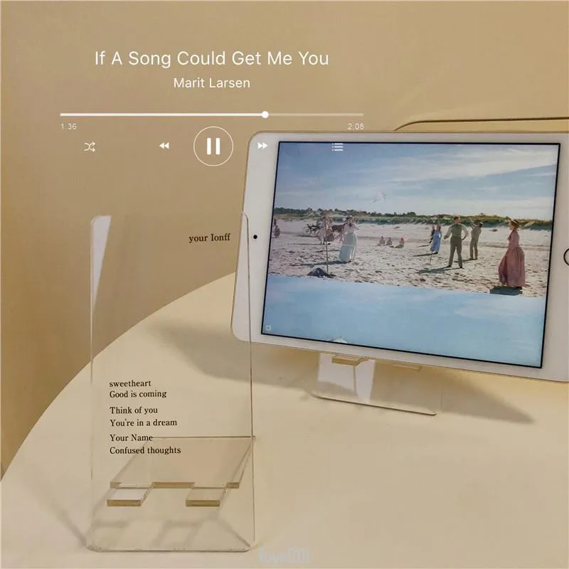 acrylic transparent english letters phone holder desktop stand desk bracket for iphone samsung huawei universal free global shipping