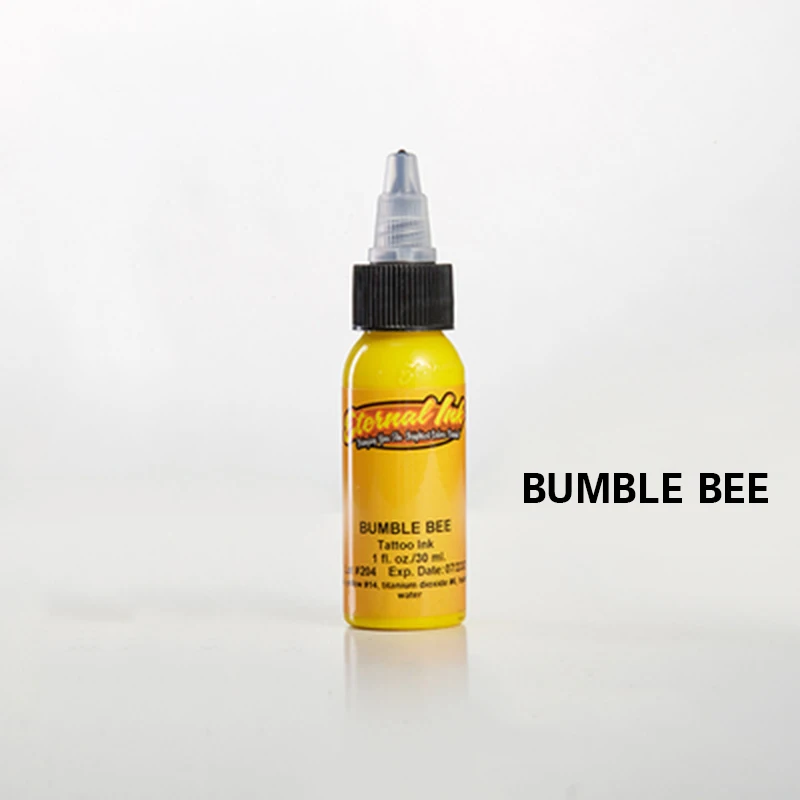 bumble bee Goochie tusz динамические чернила перманентные чернила пигмент pigmento tinta татуировки Чернила Краска татуировки цвет tinta tatuaje - Цвет: bumble bee