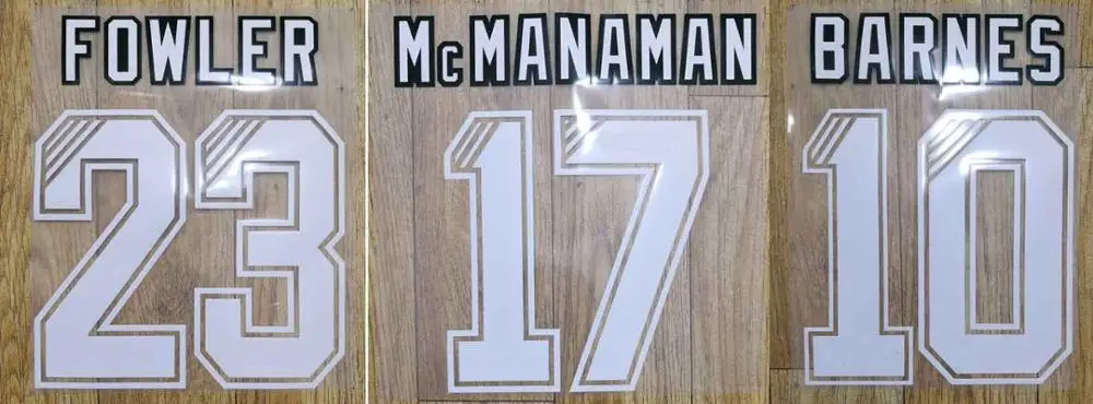 1993 1995 BARNES McMANAMAN FOWLER nameset патч значок|Заплатки| |