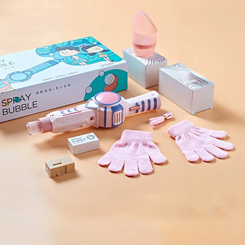 

New Smoke Magic Bubble Machine Wedding Supplies Electric Automatic Bubble Bottle Maker Gun Kids Bath Toys Outdoor Toy for Kids