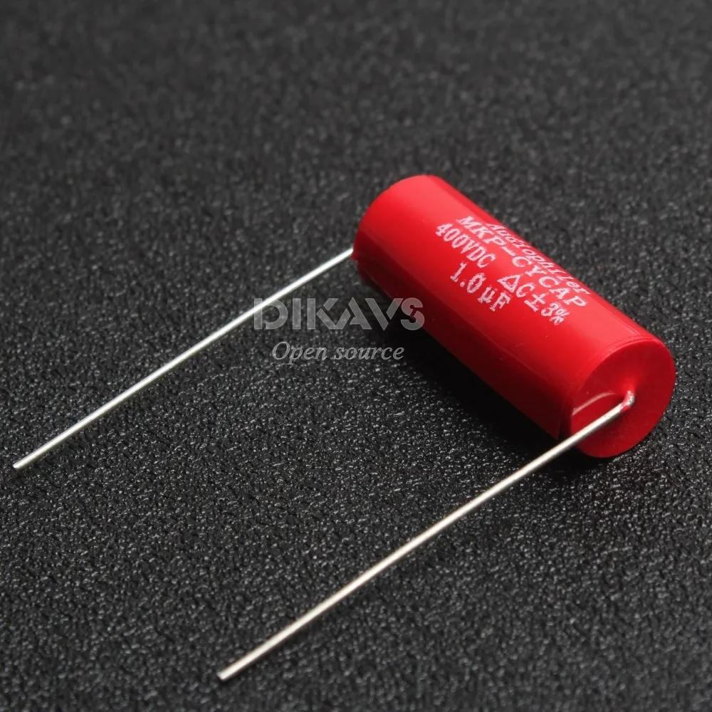 1 шт. Audiophiler осевой MKP мкФ 400v DC HIFI DIY аудио конденсатор для ламповых гитарных усилителей