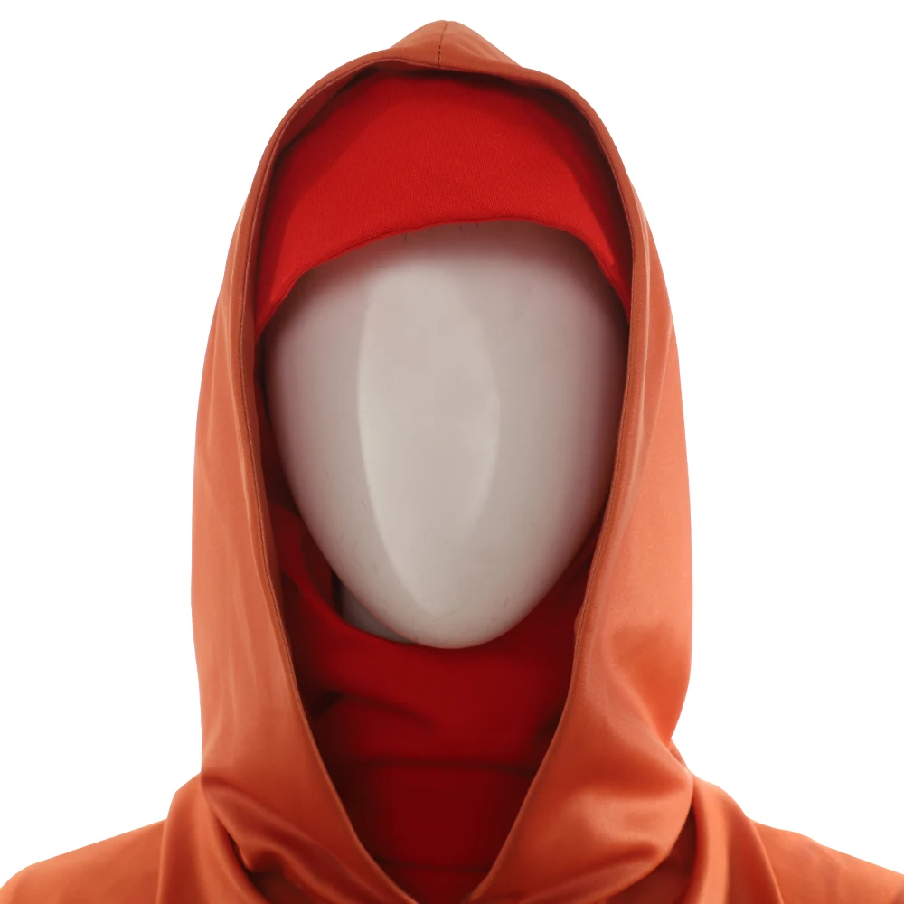 Günstig Padme Amidala Königin Cosplay Kostüm Phantasie Halloween Prinzessin Handmaidens Kleid Orange Robe Frauen Party Anzug