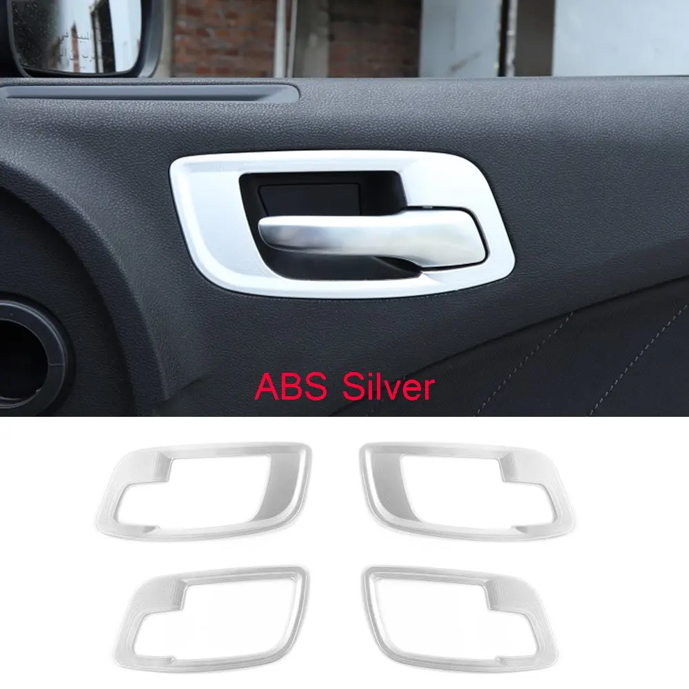 

ABS Interior Door Handle Bowl Cover Trim Kit forDodg Charger 2011-2020