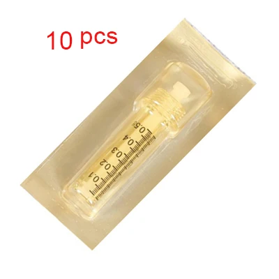 10pcs ampoule 0.5ml 0.3ml / 0.5ml Disposable sterile acid Ampoule plastic syringe needle for hyaluronic pen Nebulizer Wrinkle Removal lip injection - Номер модели: 10pcs ampoule 0.5ml