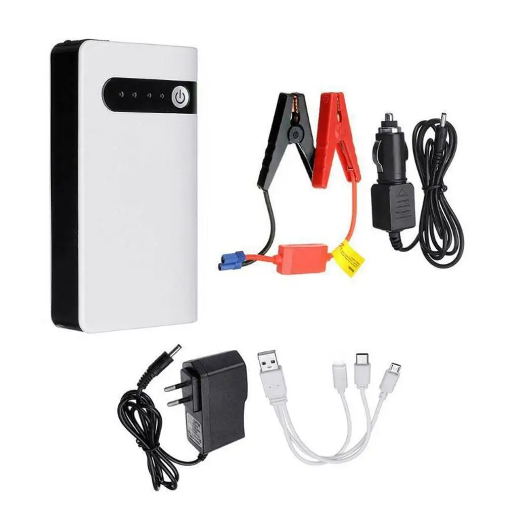 20000mah 12v portable car jump starter emergency battery booster powerbank car charger with led flashlight auto starting device free global shipping