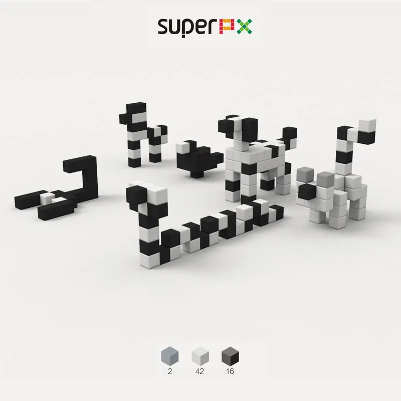 Magnetic Designer Colorful Magnet Cube DIY Model Building Blocks Educational Intelligence Toys For Children Birthday Gift | Игрушки и