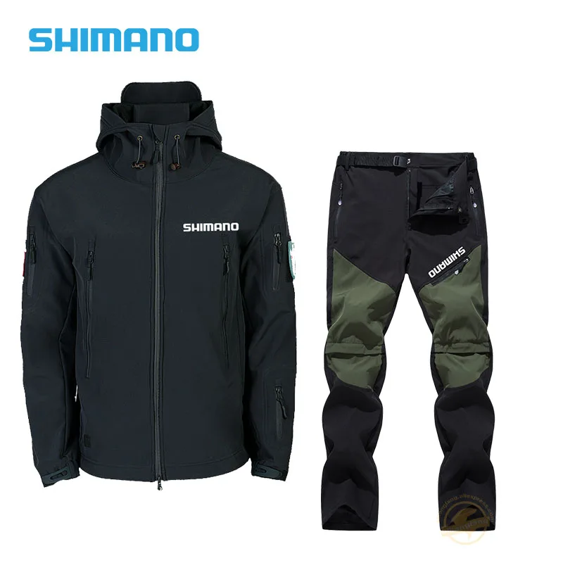 

Мужская осенне-зимняя одежда SHIMANO для рыбалки, дышащие уличные ветрозащитные спортивные костюмы для кемпинга высокого качества для альпини...