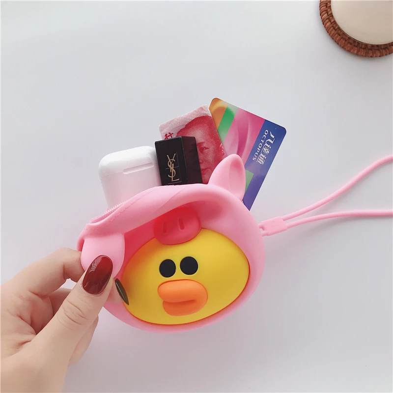 coin purse Новинка, силиконовый женский кошелек с мультяшным рисунком, мини круглый кошелек с карманом для монет, женские сумки, держатели для карт, роскошный брендовый прозрачный кошелек - Цвет: coin purse
