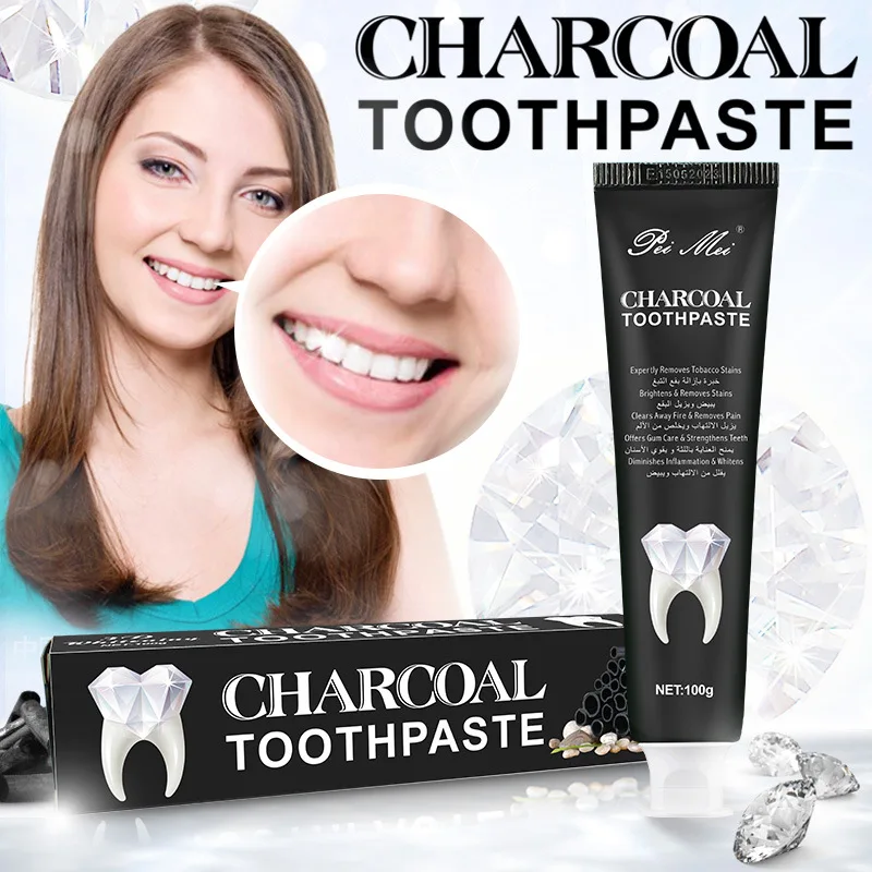 

1pcs Natural Activated Bamboo Charcoal Toothpaste Adults Whitening Clean Foam Removes Dental Plaque Oral Health Care Supplies