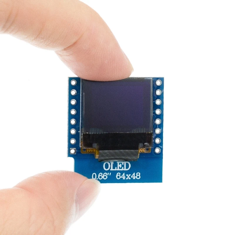 D04 0 66 дюймов O светодиодный ЖК дисплей экран совместимый для WEMOS D1 MINI ESP32 64X48 IIC