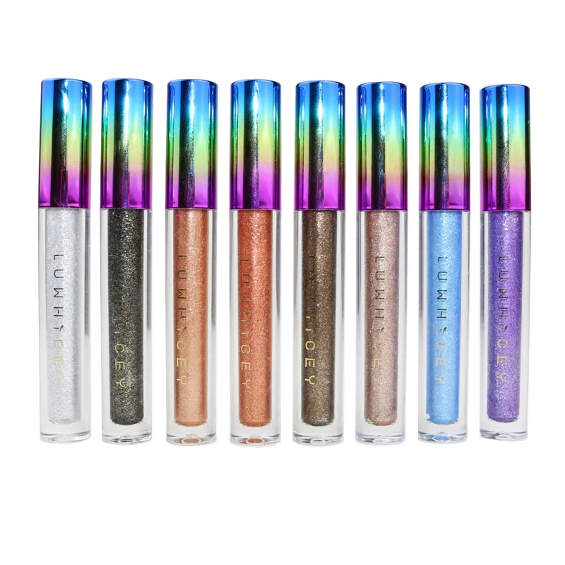 1 шт. тени для век блестящие Алмазный жидкий металлик сверкающие пигмент