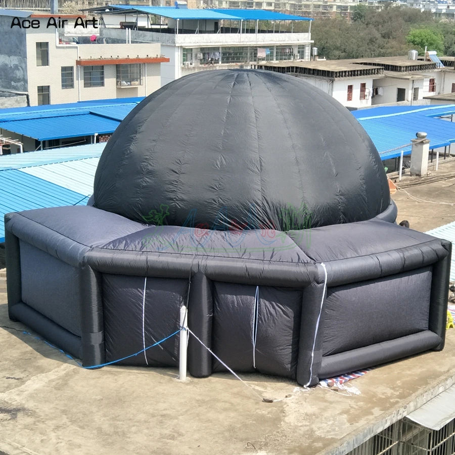 Гигантский многорядный надувной планетарный тент разных размеров размещающий