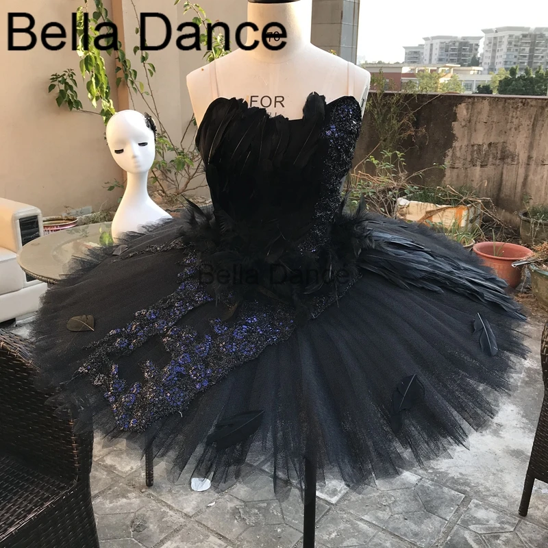 Женская балетная пачка с черным лебедем белая белым для соревнований костюм LT0019 |