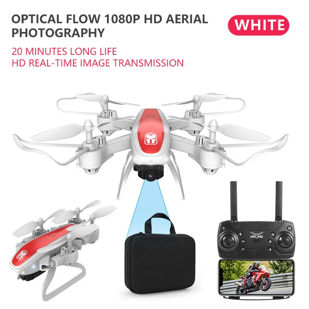 1080P Дрон KY909 HD 4K WiFi видео live fpv Дрон светильник с потоком держать высоту четырехосный самолет одна кнопка взлет Дрон с камерой квадрокоптер с камерой квадракоптер квадрокоптер аккумулятор квадракоптер с камерой - Цвет: 1080P
