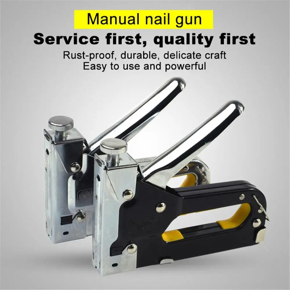 

Nail Staple Gun Nailer Furniture Stapler For Wood Door Upholstery Framing Rivet Gun Kit Nailers Rivet Tool Woodworking Tools