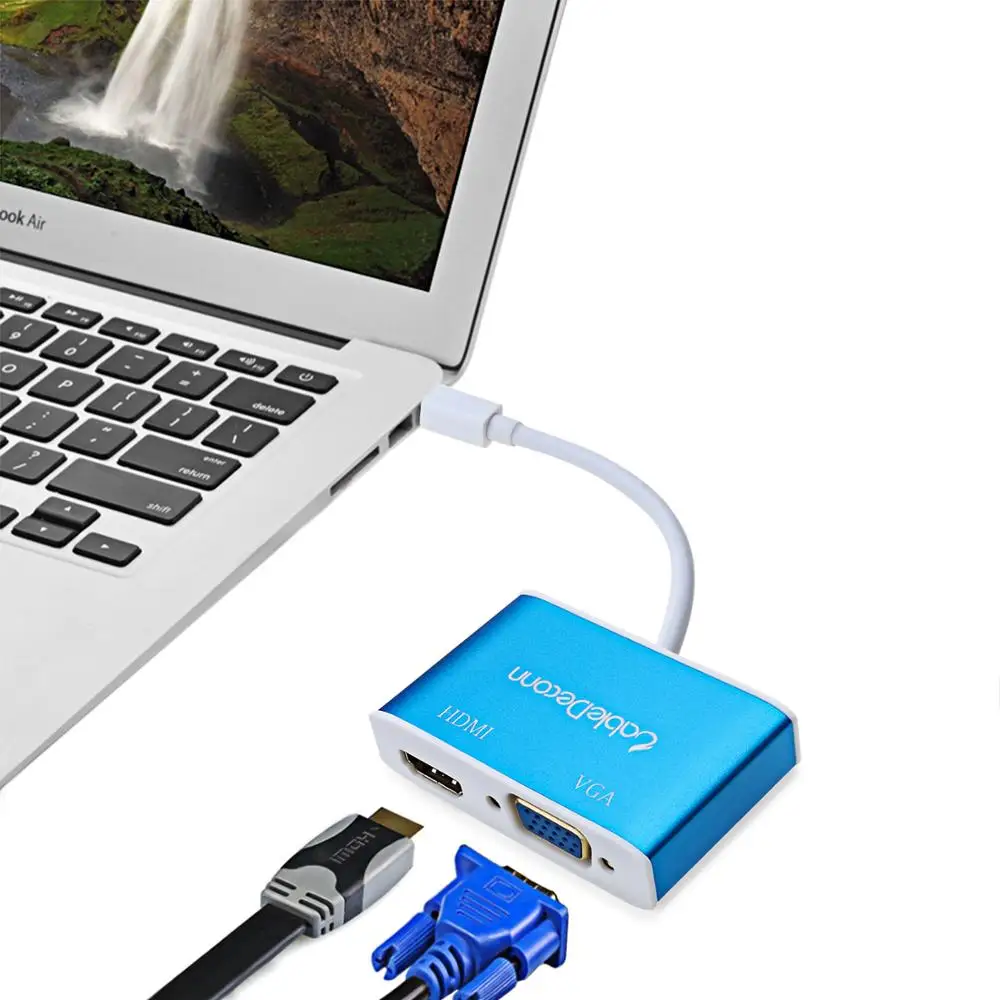 Мини dp к hdmi vga кабель Thunderbolt адаптер конвертер мини displayport 4K 60 Гц для проектор HDTV