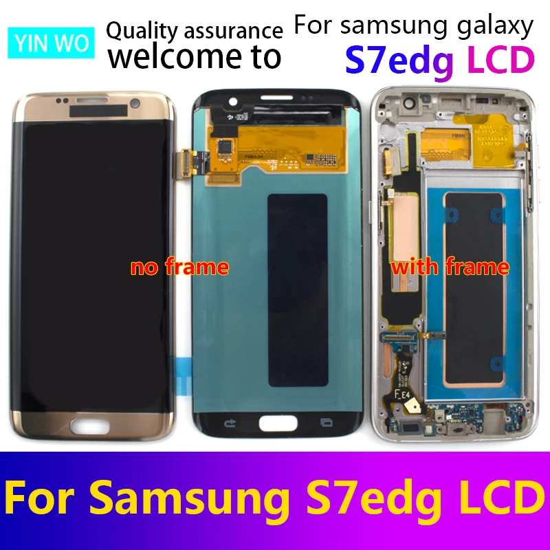 Для Samsung Galaxy S7 край экран Super AMOLED S7Edge G935 G935A G935F SM ЖК дисплей с сенсорным экраном