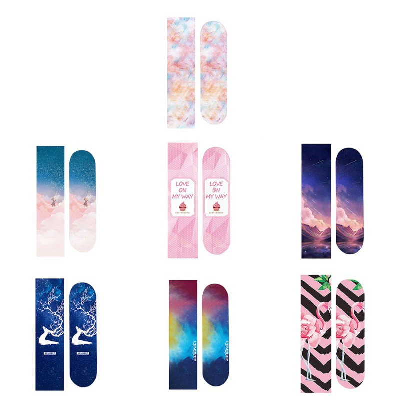 

84*23cm Double Rocker SkateBoard Griptapes Abrasive Sand Paper Skateboard Sandpaper DIY Accessories Halloween Gift.