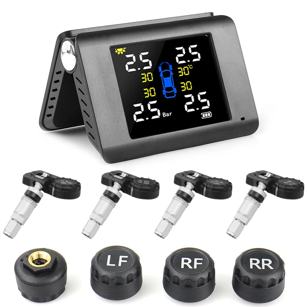 Автомобильная система контроля давления в шинах с светодиодный дисплеем режиме