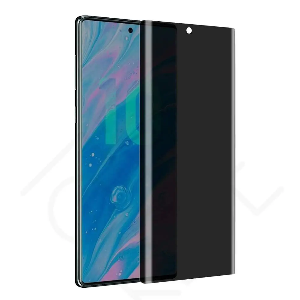 9H 3D полное покрытие конфиденциальности закаленное стекло для SAMSUNG Galaxy Note 8 9 10 S8 S9